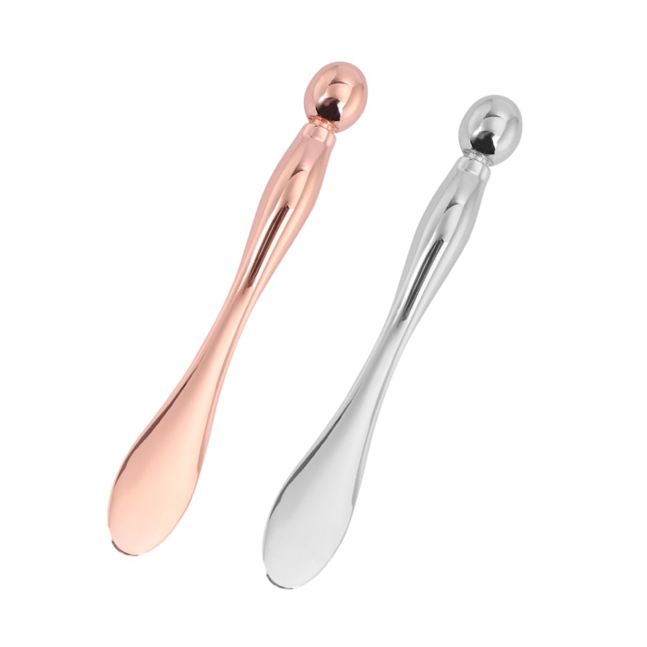2pcs Eye Cream Bar Massaging Rod Zinc Alloy Skin Care Tool for Daily Eye Massage Reduces Puffiness and Dark Circles Includes and Dual-purpose Sticks
