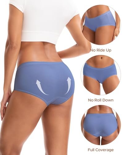 INNERSY Women's Soft & Thin No Show Modal Underwear Quick Dry Panties for Summer 5-Pack3
