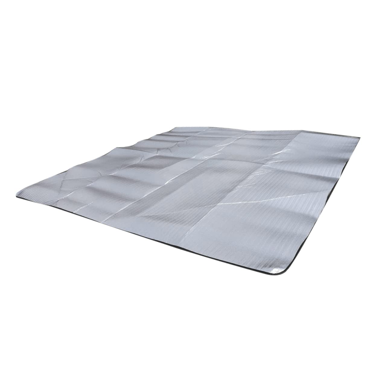 Esterilla de Camping 200x200 Cm 2,5 Mm Aluminio Portátil Aislante para Picnic y Actividades al Aire Libre con Bolsa Ligera y Cálida para Senderismo y Playa