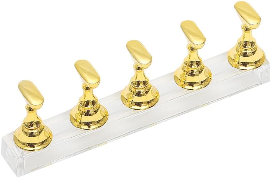 JASLYN FENTERXY Acrylic Nail Art Practice Stands Magnetic Nail Tips Holders Training Fingernail Display Rack Tool for Nail Salon Home Use-image-0