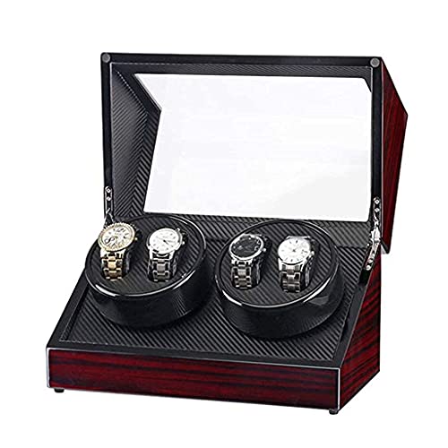 Boîte de montre à double tête laquée noire, le cadeau pour passionné