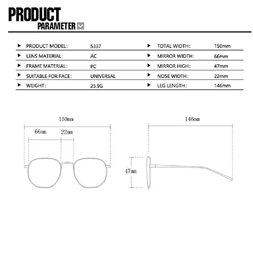 LAPRBY Y2K Polarized Wrap Round Sunglasses for Women and Men Model-NEO3