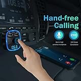 Bluetooth 5.4 HiFi Bass Sound FM Transmitter,Wireless Radio Music Fast Charging Adapter,Bluetooth Wireless Radio Adapter Car Kit With 2 USB Ports Car Charger LED Display Hands-Free Calling,USB Drive - Image 6