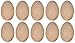 Produktbild Teemando® 10 X Stopfei aus Holz, als Fingerhut, Fingerschutz zum Sopfen von Löchern in der Kleidung