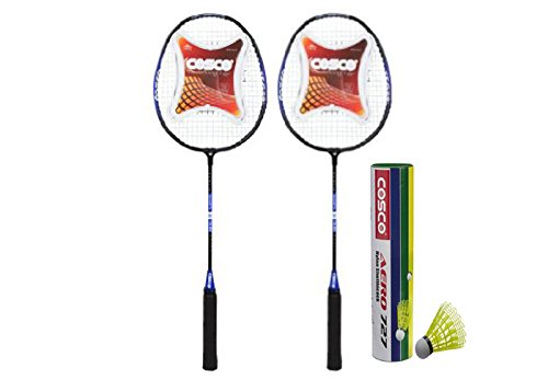Cosco Cb-89 Badminton Racket Pair with Aero 727 Nylon Shuttle Cock (B01MRU2DVA) Amazon Price History, Amazon Price Tracker