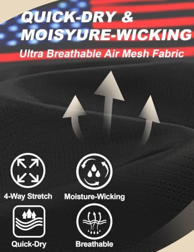 Image of APTRO Men's Workout Shirts Quick Dry Athletic Gym T-Shirts - Moisture Wicking Short Sleeve Performance Running Tees for Men