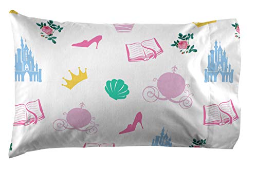 Image of Disney Princess Twin Comforter Set 4 Piece Kids Bedding for Girls, Pink