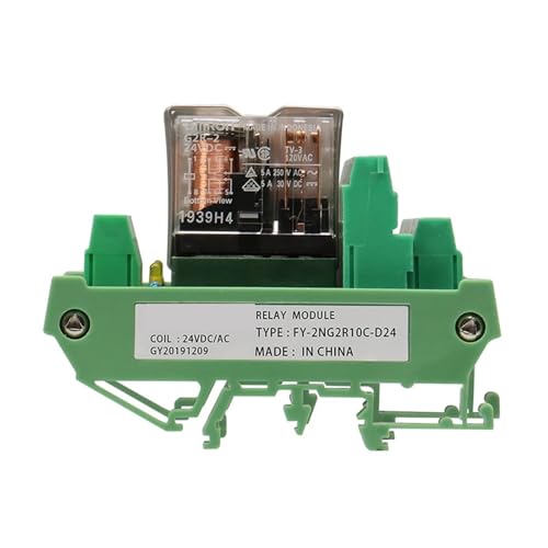 Relais DPDT 2NG2R module à 10 canaux 12V 24V pour rail DIN - 2