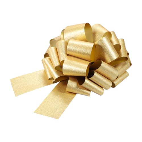 Lazos grandes amarillos para bodas y decoración de cestas de fiesta