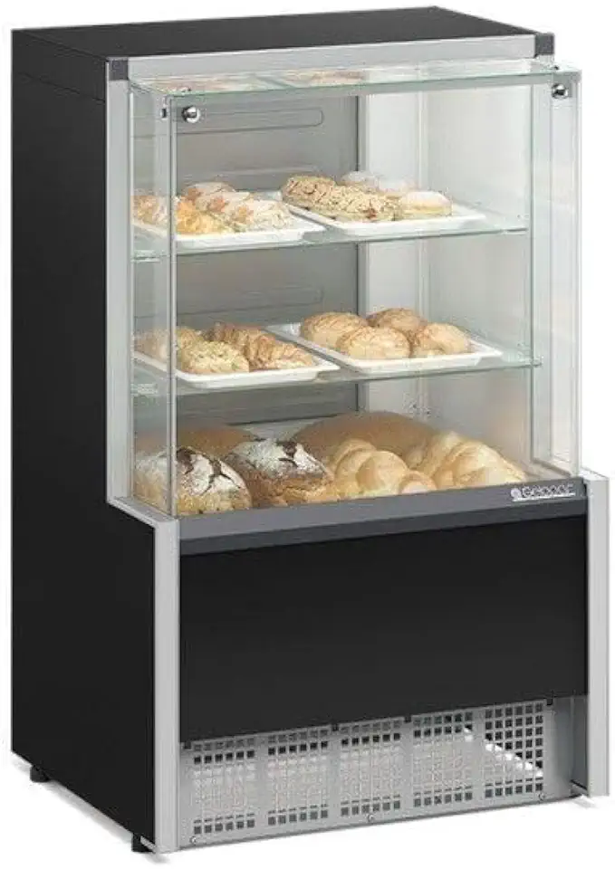 Vitrine Neutra Gelopar Preta 75cm Bivolt MPNA-075R