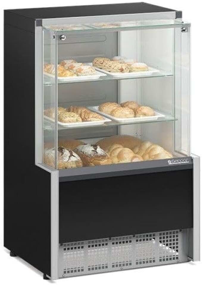 Vitrine Neutra Gelopar Preta 75cm Bivolt MPNA-075R