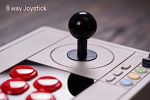 8BitDo Retro Arcade Fight Stick 8 Way Joystick with 2 Dedicated Macro Buttons and Turbo Function for Switch/Switch 2 and PC Windows, Support Bluetooth, 2.4G Wireless and Wired USB-C Cable Connection by 8Bitdo - Image 5
