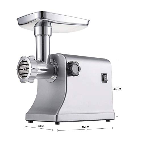 YWAWJ Edelstahl elektrischer Fleischwolf for Gewerbe High Power Multi-Funktions-Edelstahl-Wurst-Huhn-Rack – Bild 3