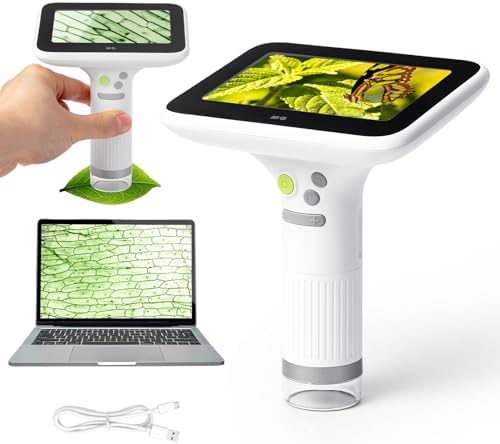 1000X Handheld Digital Microscope for Kids, 4.3" Large LCD Screen...