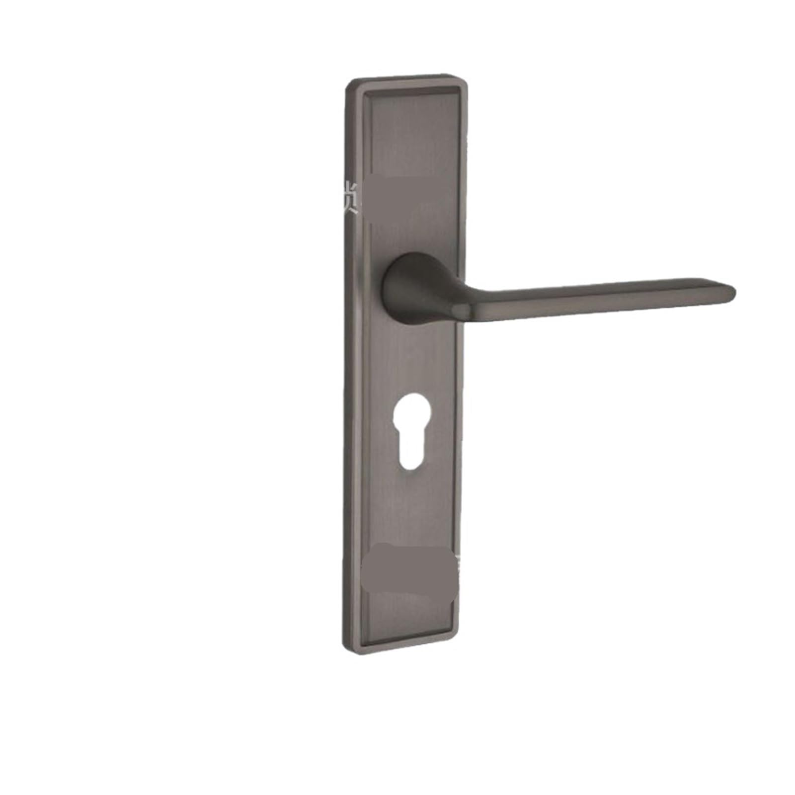 ZONSHJDKR Black Household Zinc Alloy Indoor Solid Wood Handle Door Lock Bedroom Silent Magnetic Hardware 20 Pieces(310 Gun Gray Large 50 Magnetic)