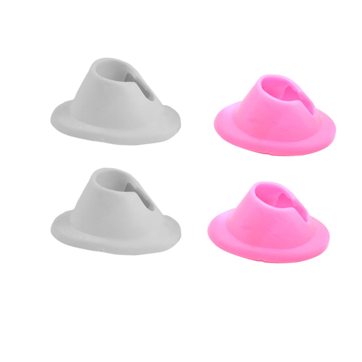 PACKOVE 4Pcs Nail Polish Bottle Holder Nail Art Supplies for Home Shop Use Pink White Rack with Simple Design for Easy Organization