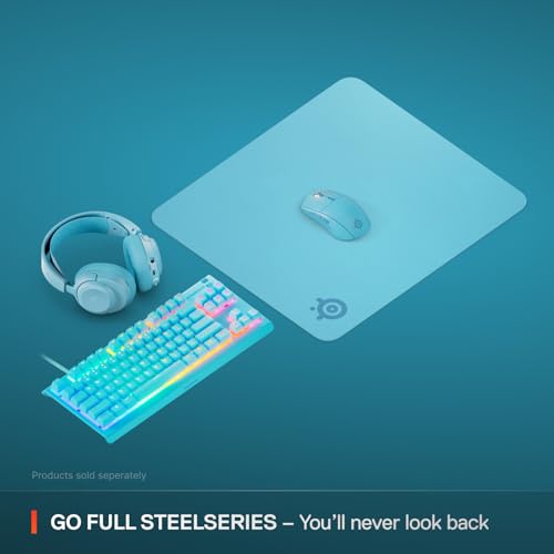 Image of SteelSeries QcK Cloth Gaming Mouse Pad - Exclusive Micro-Woven Surface - Optimized for Gaming Sensors - Maximum Control - Size L - Aqua