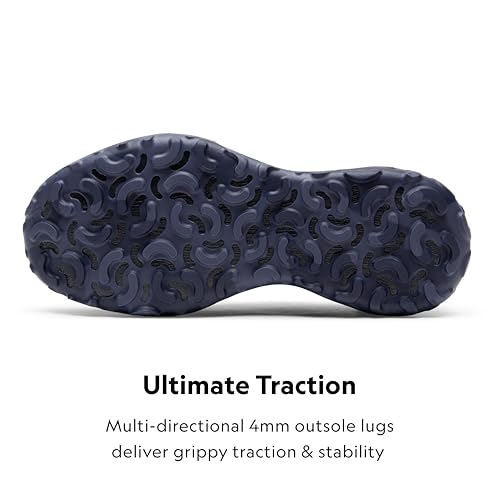 Allbirds Men's Trail Runner, Breathable All Traction Hiking Shoes - True Navy, Hazy Indigo (Natural Black Sole) - 9.5 Medium