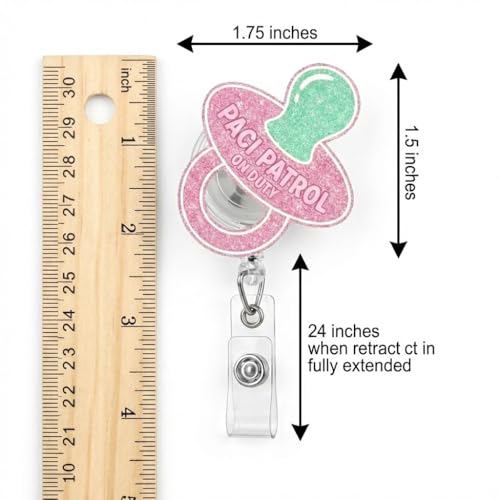NICU Badge Reel Bottle Service Baby Bottle Badge Reel OB/GYN Gift Labor and Delivery Holder Cute Baby L&D Doctor Holder Clip NICU Nurse Gifts
