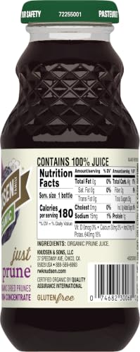 Image of R.W. Knudsen Organic Just Prune Juice, 8 fl oz (Pack of 12)