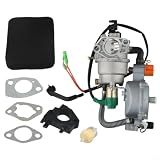 Wlinfetity Dual Fuel Vergaser-Kit Für LPG/NG-Umrüstung, 4,5–10 KW Generatoren (Für Champion, Für Predator, für honda GX390), Metall