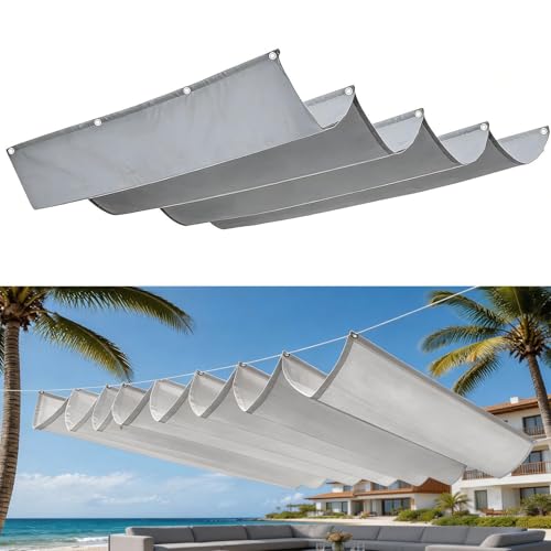 Voile d'ombrage rétractable contre le vent et la pluie sur la terrasse