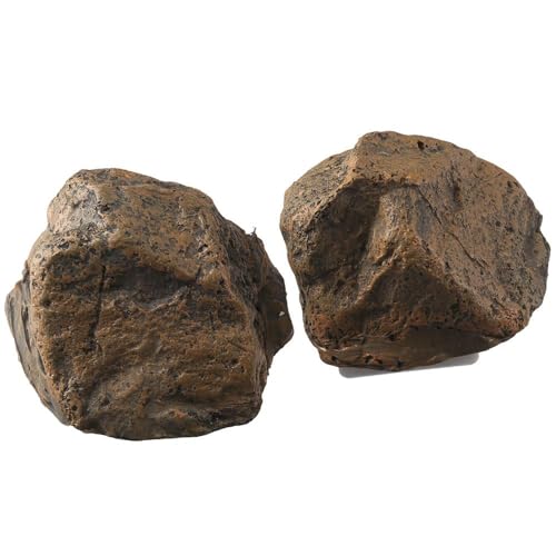 napkery 2 piezas de adorno marrón con forma de piedra para guardar llaves