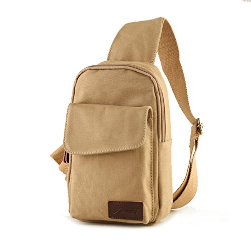 Pack de poitrine compact et petit sac à dos pour hommes actifs en tissu