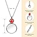XILAZAB Magnifying Glass Necklace for Women 10X Magnifying Glass Pendant,Magnifier Necklace Muti-Colored Beads,Monocle for Reading,Crafts Needlework,Inspection,Exploring
