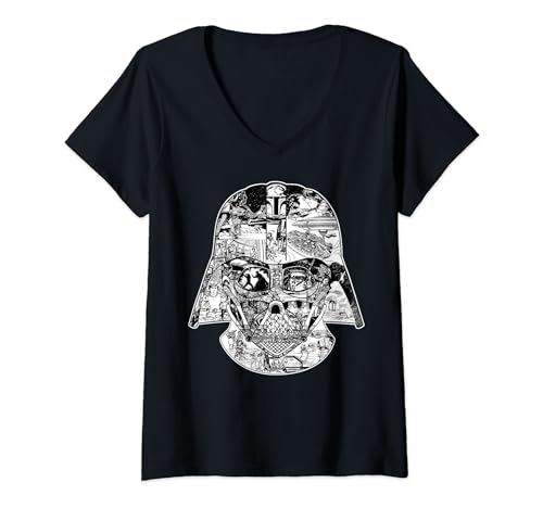 T-shirt Star Wars femme col V idéal pour un look geek chic au quotidien ou en convention