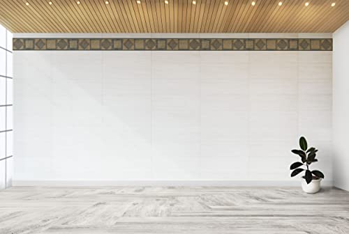 Dundee-Deco-DDAZBD9434-Peel-and-Stick-Wallpaper-Border-Geometric-Blue-Brown-Shapes-Wall-Border-Retro-Design-15-ft-x-7-in-457m-x-1778cm-Self-Adhesive Dundee Deco DDAZBD9434 Peel and Stick Wallpaper Border Geometric Blue Brown Shapes Wall Border Retro Design 15 ft x 7 in 457m x 1778cm Self Adhesive