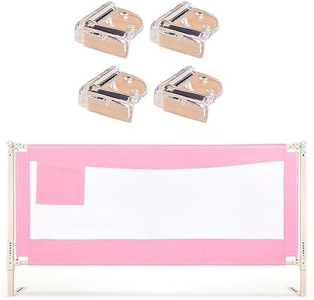 SAFE-O-KID® Fully Foldable Bed Rail Guard- Pink (6FT/183CM), Pack of 2