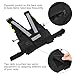 abcGoodefg Radio Chest Harness with Reflective Strips Radio Shoulder Vest Holster Holder Two Way Radio Walkie Talkie with Front Pack Pouch