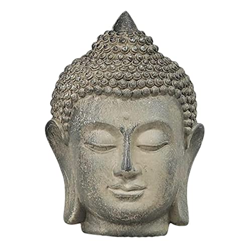 JISADER Tête de Bouddha Statue Figurine Décorative Maison Porche de Bureau
