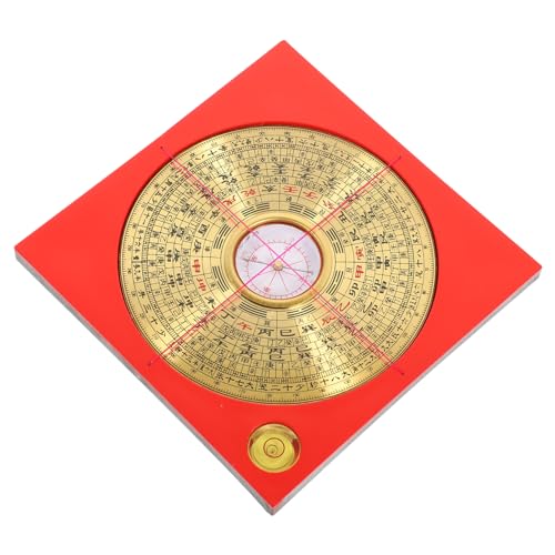 Boussole Chinoise Luo Pan et Plaque Bagua en Cuivre pour Décoration