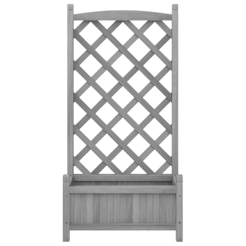 Jardinière extérieur bois pour plantes grimpantes de patio et balcon - 5
