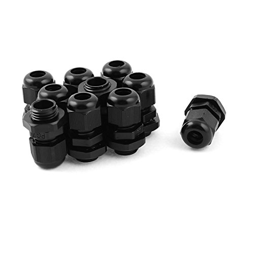 Accesorios Audio y Video Aexit PG7 plástico negro 10 pcs miniatura 1