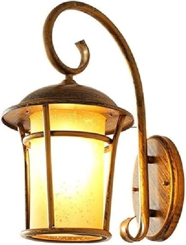 Lanterne noire extérieure étanche applique du porche pour luminaire de cour