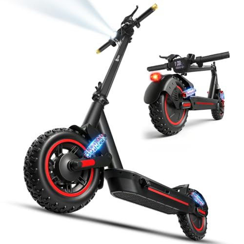 Image of Electric Scooter Adults, 1200W Motor Fast E Scooter Heavy Duty 300+ lbs | Max 32mph & 38 Miles, Big 48V Battery,10 inch Off Road Tires, Dual Suspension & Brakes,Turn Signal, Foldable for Teens Commuting