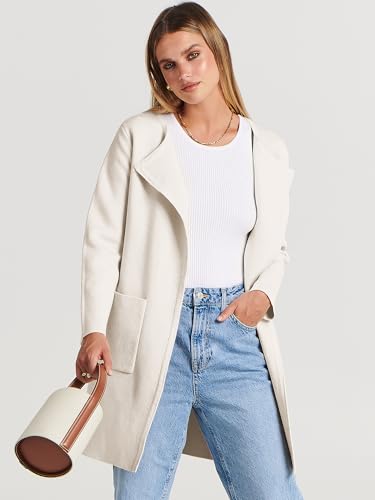 Image of ANRABESS Womens Cardigan Sweater Open Front Knit Long Coatigan Dressy Casual Jacket Coat 2026 Fall Outfits Classy Clothes