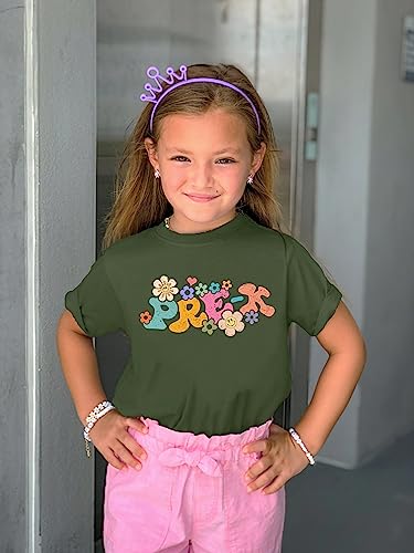 Pre-K Groovy Daisy First Day of School T-Shirt Back to School 1st Day of School Outfit4