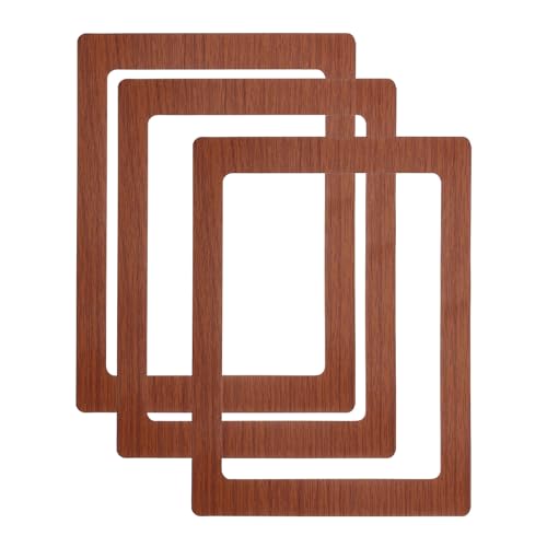 Cadres photo magnétiques réutilisables PATIKIL 5x7 marron pour protéger vos photos