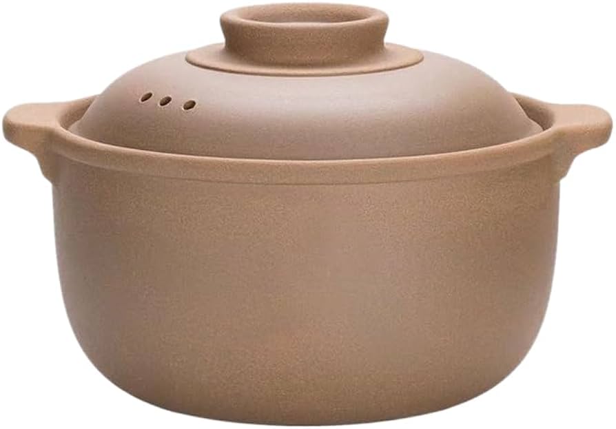 ヨモギ蒸し 壺 陶器製 中型鍋 茶色 取っ手付き Amazon | よもぎ蒸し黄土壺 高級 健康 美容 エステ サロン 壺 よもぎ