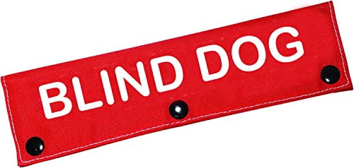 Blind Dog Sleeve - Visual Impairment Dog Leash Wrap Alert ID Patch Tag Pet Birthday Gift