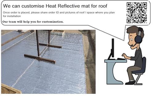 Image of Heat Reflective Mat for Terrace /Roof - Rubber Floor Mat (Grey, 15 feet x 2 feet)