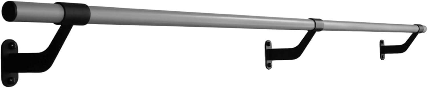 Wall-Mounted Ballet Barre - Metal - for Home Dance, Exercise, Fitness, Stretching - Made in USA
