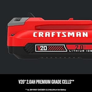 CRAFTSMAN V20 Lithium Ion Battery, 2.0-Amp Hour, 2 Pack (CMCB202-2) — photo 4 of 6