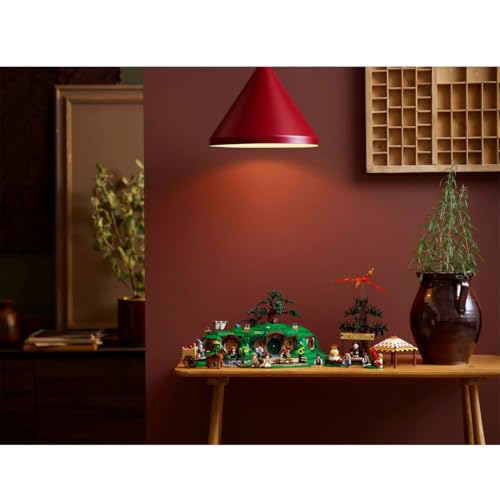 LEGO Icons – Le Seigneur des Anneaux : La Comté (10354) – Diorama avec 9 Minifigurines, 2 017 pièces – Set pour Adultes 18+ – Collection Middle-Earth