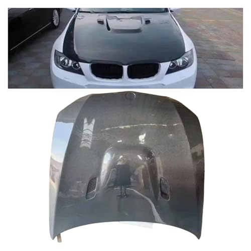E92 E93 335i M3 Coupe 2005-2012 Upgrade Carbon Fiber Engine Iron Hood Bonnet Body Kit Auto Car Parts Compatible For BMW(Iron)