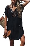 Hibluco Damen Badeanzug Cover Ups Bikini Beachwear Badeanzug Strandkleid